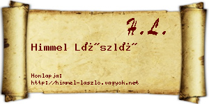 Himmel László névjegykártya